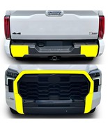 Fits 2022 2023 Toyota Tundra Front Grille Rear Chrome Delete Overlay Cov... - £71.93 GBP