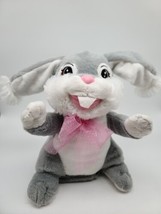 Dan Dee Easter 11&quot; Animated Light Up Musical Gray Bunny Down In The Meadow*WORKS - £13.54 GBP