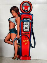 Pin-Up Girl / Gas Pum Laser Cut  Metal Signs - $79.95