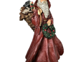 Carolyn Carpin Storybook Collection Santa Claus Figurine Wreath Sack of ... - $29.99