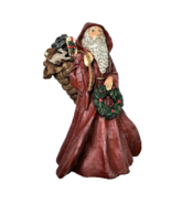 Carolyn Carpin Storybook Collection Santa Claus Figurine Wreath Sack of ... - £22.53 GBP