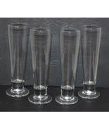 Vintage Crystal Glass Beer Pilsner Bar Glasses ~ 9.25&quot;H ~ Waterford ? ~ ... - $39.99