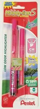 NEW 5-PACK Pentel Handy-line S Retractable PINK Chisel Tip Highlighter + Refill - £4.45 GBP