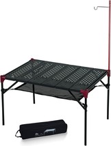 Iclimb Extendable Folding Table, Three Sizes, Black - Xl Hanger, Large Tabletop - £51.91 GBP