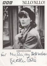 Kirsten Cooke Allo Allo Vintage BBC Hand Signed Cast Card Photo - £31.96 GBP