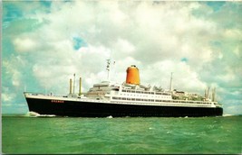 Vtg Postcard 1950s Germany Paquebot Lloyd Bremen Ship UNP - $4.17