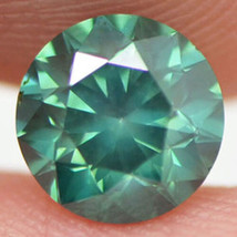 Round Shape Diamond Fancy Green Color Real Certified Enhanced SI1 1.41 Carat - £1,368.22 GBP