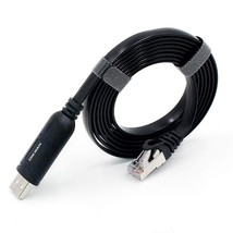 Usb Console Cable 6 Ft Usb To Rj45 Serial Adapter Compatible With Router/Switch  - £17.27 GBP