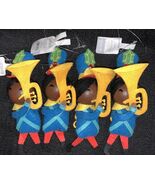 Target Wondershop Christmas Ornament Tuba Player Felt Wood Face 2021 Lot... - $438.79 MXN
