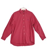 Vtg RALPH LAUREN Blaire Men&#39;s XL Long Sleeve Red Cotton Button Down Shir... - £19.23 GBP