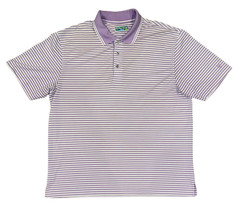 PRO TOUR CoolPlay Mens Size XL Golf Polo Stylish Purple / White Stripes - £4.45 GBP