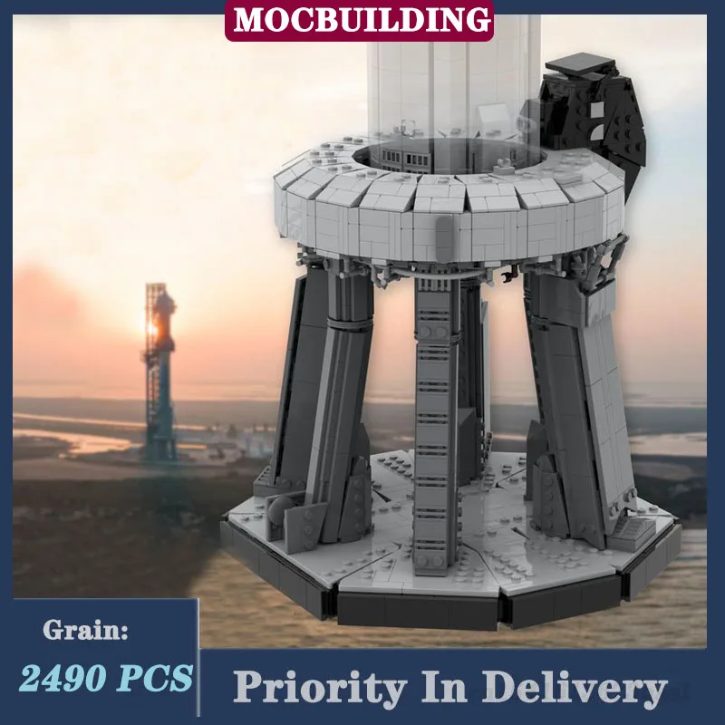 MOC Starship Orbital Launch Mount Model Building Block Assembly Rocket 1:110 - £281.93 GBP+