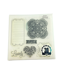 Close To My Heart Sweet Lovely D1571 My Acrylix Stamps Cricut Bundle - $19.50