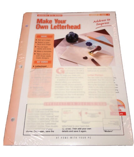 Make Your Own Letterhead  -  At Home With Your PC -  Group 3 Card 4 -  W... - $5.78
