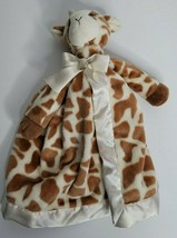 Bearington Baby Collection Giraffe Plush Security Blanket Lovey Satin Trim Soft - £14.37 GBP
