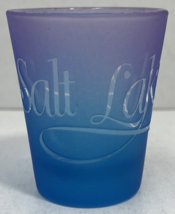 Frosted Shot Glass Shooter - Salt Lake City, Purple to Blue Gradient Color - £4.72 GBP