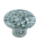 Ceramic Cabinet Knobs Drawer Pulls Enamelware Granitware Green &amp; White - $8.86 CAD