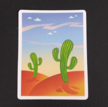 Cactus Under A Blue Sky Desert Sticker 2.38&quot; x 1.78&quot; (AV) - $1.64
