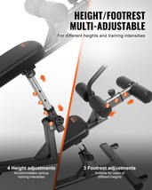 VEVOR Sit Up Bench Curved Ab Bench 4 Adjustable Height Reverse Crunch Ha... - $3,594.37 MXN