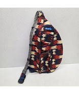 KAVU Rope Sling Bag Backpack Aztec Print Blue Red Tan - $359.56 MXN