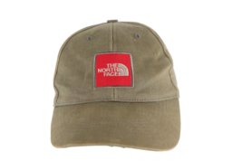 Vtg 90s Distressed The North Face Spell Out Box Logo Snapback Hat Olive ... - £62.36 GBP