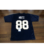 LOU HOLTZ NOTRE DAME 1988 CHAMP SIGNED AUTO FIGHTING IRISH JERSEY BECKET... - $4,712.08 MXN