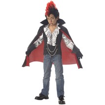 Kids Rockin Vampire Costume - Large - Black/Red - California Costume - Halloween - £24.55 GBP