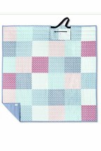 Vineyard Vines for Target Patchwork Whale Outdoor Blanket 72x72 Picnic Stadium - £77.54 GBP
