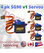 4pk V.1 TREX 450 Tower Pro SG90  Mini Servo RC Robot  Heli RC Airplane C... - $183.25 MXN