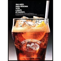 1987 Southern Comfort Coca Cola Coke Glass Vintage Print Ad Wall Art Photo - £8.20 GBP