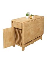 Modern Simplicity Rubber Wood Foldable Dining Set - $2,539.99