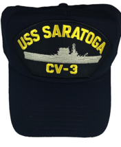 Uss Saratoga CV3 Hat Navy Ship Lexington Class Aircraft Carrier Sara Maru Sister - £18.04 GBP