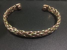 COPPER BRASS BRAIDED Golf Arthritis Pain Therapy Energy Cuff for Men &amp; W... - $9.29