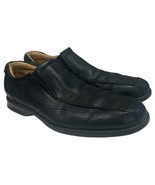 Johnston Murphy Shoes Mens 8M Black Sheepskin Leather Slip On Preppy 20-... - $54.14 CAD