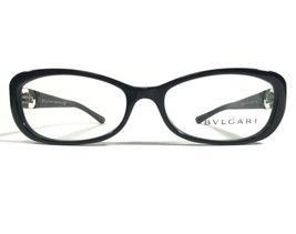 Bvlgari 4056-B-A 501 Eyeglasses Frames Black Cat Eye Round Full Rim 54-16-135 - $205.52
