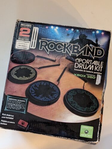 Rock Band Portable Drum Kit Set Xbox 360 MadCatz Harmonix NEW - $101.87