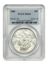 1882 $1 PCGS MS64 - £130.26 GBP