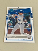 GAVIN LUX 2020 DONRUSS RATED ROOKIE #44 ROOKIE CARD DODGERS RC - $4.99
