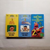 Sesame Street Ernie’s Little Lie Big Mess Great Numbers Game VHS Lot - £15.81 GBP