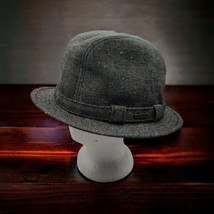 Pendleton Mens Large Fedora Hat Gray Color Speckled Sri Lanka 35% Wool Nice - $34.91