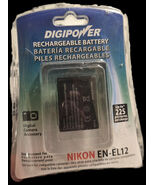 DigiPower Rechargeable Li-ion Battery BP-NKL12 Replacement Nikon EN-EL12... - $8.99