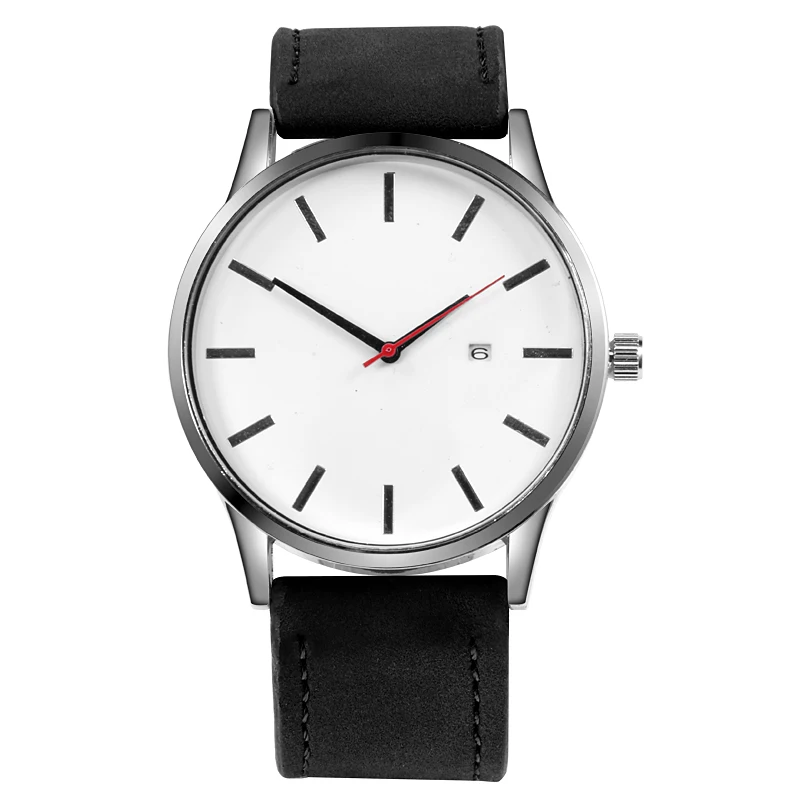 Simple Men Quartz Watch Relogio Masculino Military Sport Wristwatch Leather Stra - £12.13 GBP