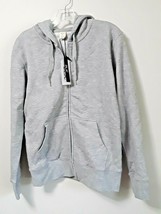 Mens Hooded Jackets Small Grey Zipper Front Sweatshirt Activewear new with tags - £15.66 GBP