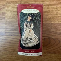 1999 Hallmark Keepsake Ornament Scarlett O&#39;Hara Gone with the Wind White Dress - £7.21 GBP