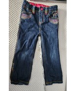 COOGI Girls Kids jeans Size 3T Embroidered Pockets Metal Snap Logo Nice ... - $284.04 MXN