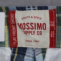 Mossimo Supply Co Shorts Mens 28 Multicolor Plaid Flat Front Slash Pockets - £17.79 GBP