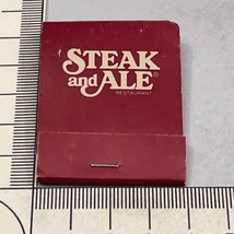 Vintage Matchbook Cover  Steak and Ale  Restaurant  gmg - £9.89 GBP
