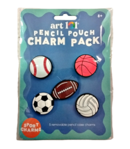 New ART101 Sports Charms Pencil Pouch Charm Pack 5-Pack - $9.99