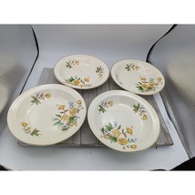 Vintage Set Taylor Smith Taylor Soup Cereal Bowl 7 3/4&quot; Yellow Buttercup... - £14.27 GBP