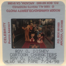 1998 Roy Disney Star Hollywood Walk of Fame w/ Friends Color Photo Transparency - £10.97 GBP